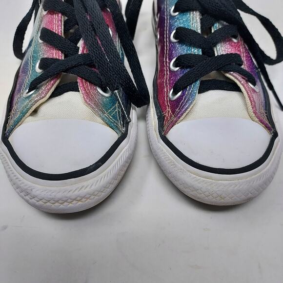 Converse Ombre Glitter Sneakers Size 1 - Picture 4 of 9
